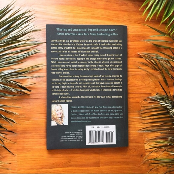 Verity by Colleen Hoover | Romantic Thriller Paperback - Picture 2 of 9